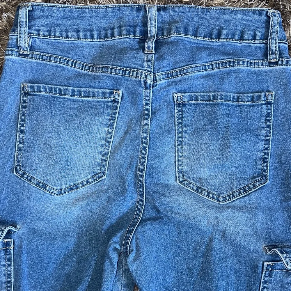 YMI Women's Size 28 High Rise Skinny Cargo Jeans